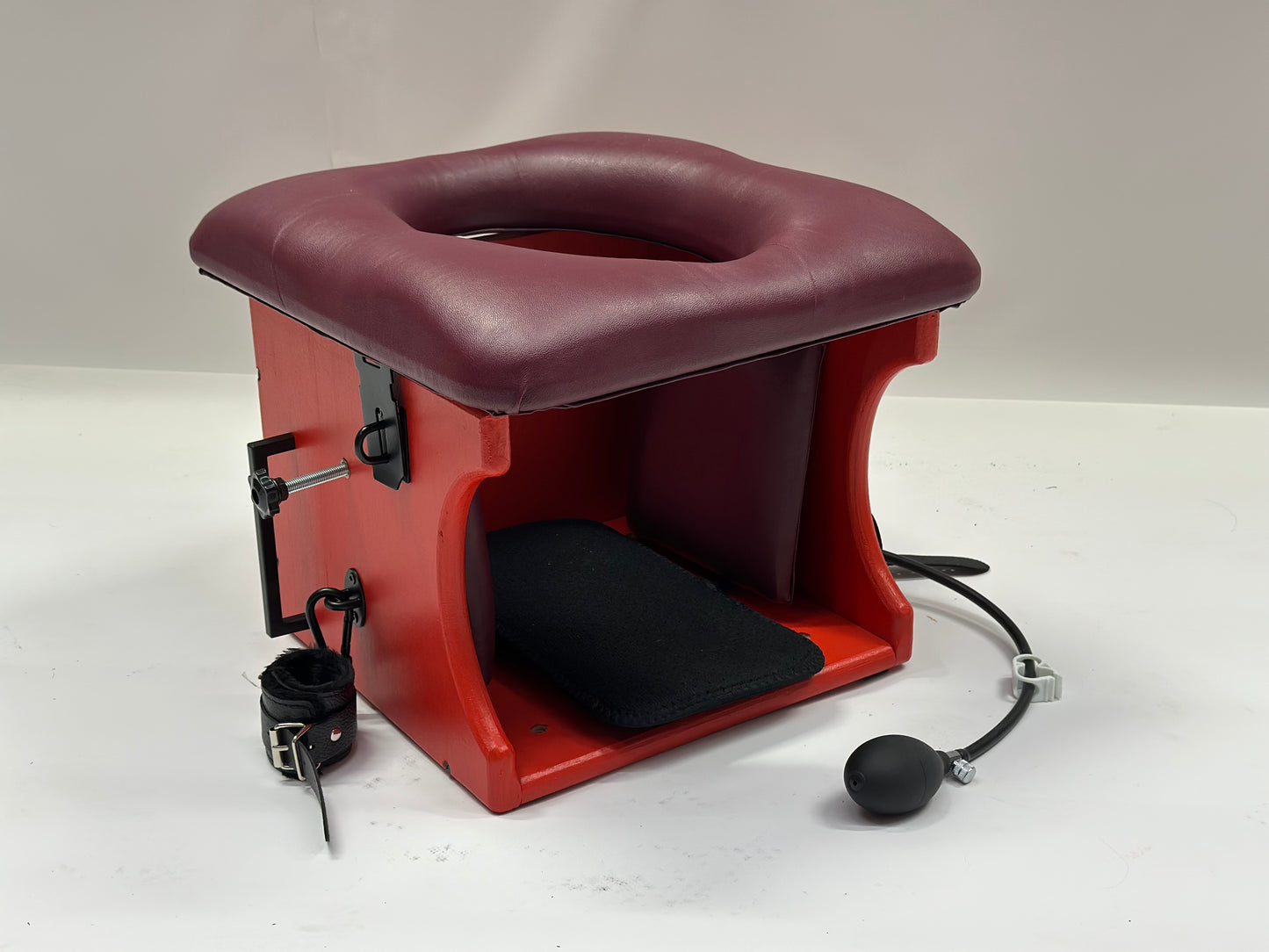Smotherbox Queening Throne – Luxury Sensory Control BDSM Chair (Red)