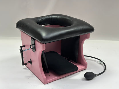 Smotherbox Queening Throne – Luxury Sensory Control BDSM Chair (Pink)