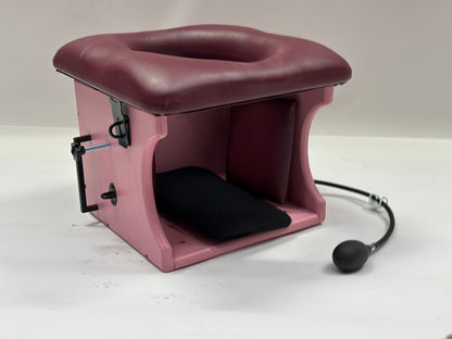 Smotherbox Queening Throne – Luxury Sensory Control BDSM Chair (Pink)