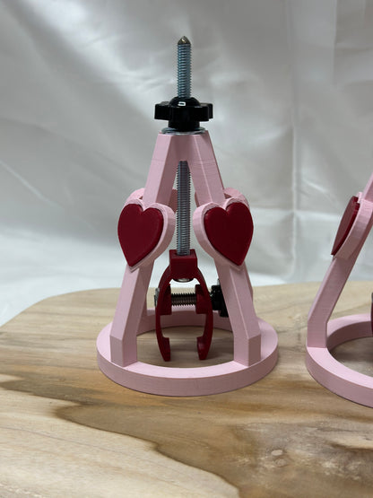 Adjustable Nipple Clamp & Stretcher Hearts – PLA & Metal Sensory Play Set (Standard / Short / Long / Ultimate)