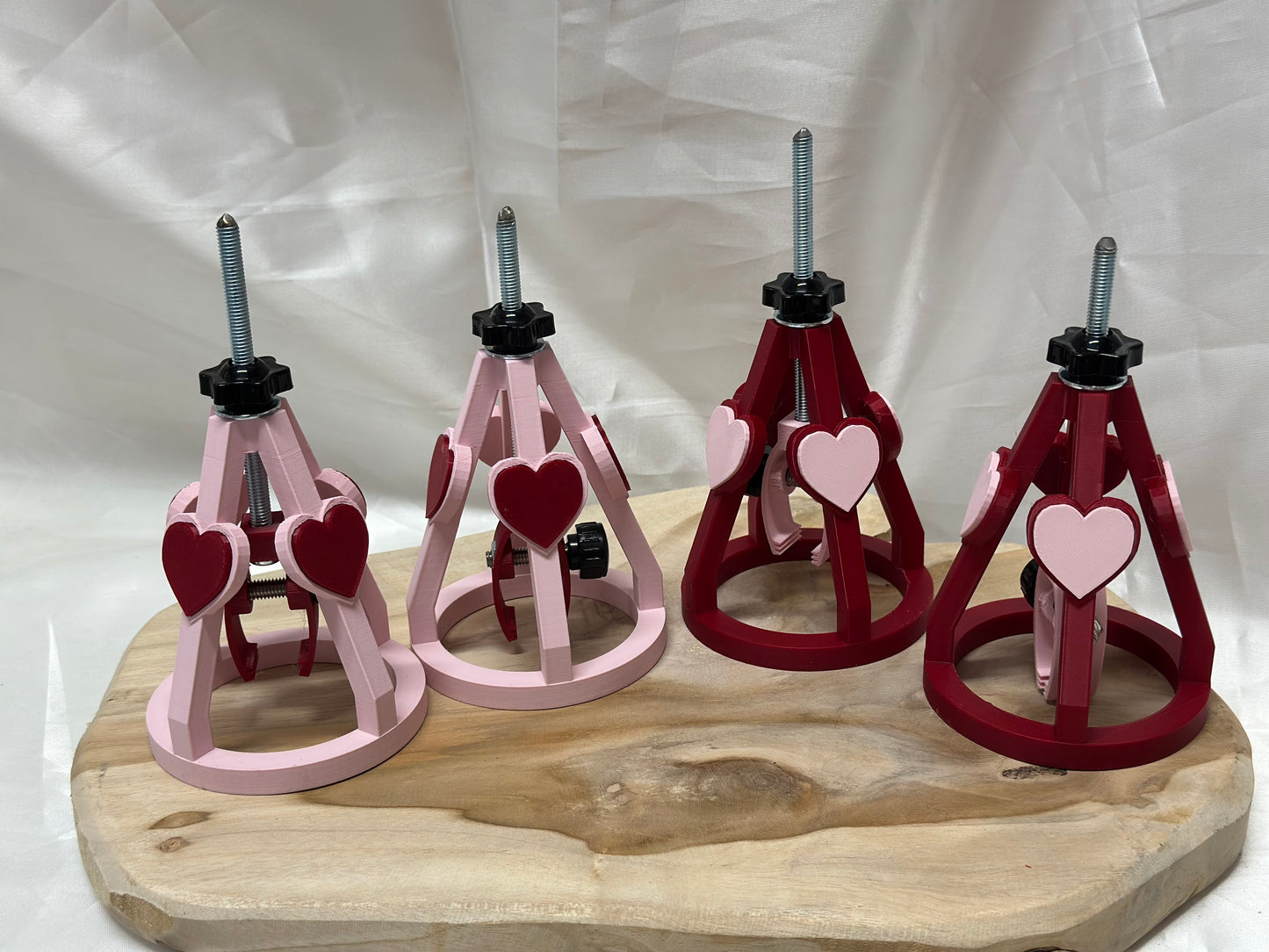 Adjustable Nipple Clamp & Stretcher Hearts – PLA & Metal Sensory Play Set (Standard / Short / Long / Ultimate)