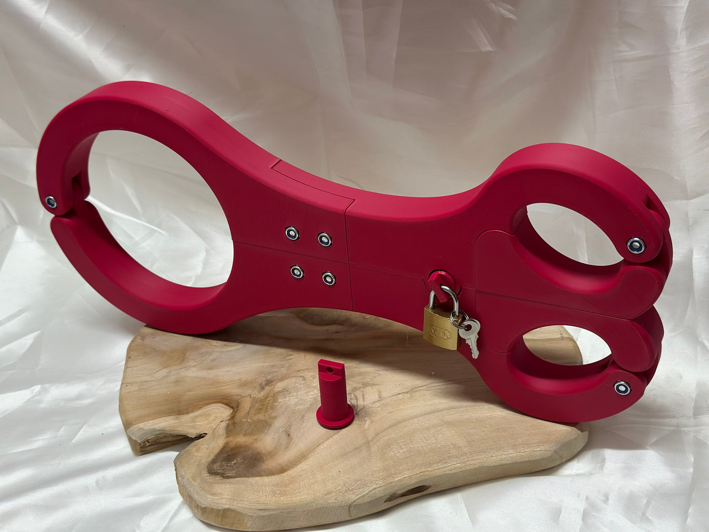 BDSM Rigid Fiddle – Neck & Wrist Pillory Restraint Device for Self-Bondage & Roleplay