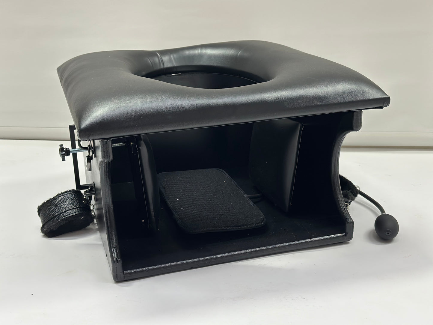 Smotherbox Queening Throne XL – Luxury Sensory Control BDSM Chair (Wood color options)