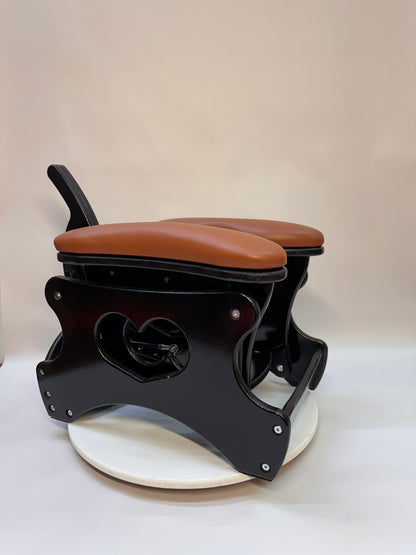 Intense Rocker – Luxury Adjustable BDSM Chair (Black/Cognac)