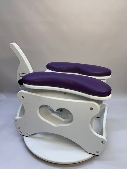 Monkey Rocker Sex Chair with adjustable rocking and vibrating Vac-U-Lock

Hands-free BDSM sex chair with O-rings and Lexan mirror

Sturdy hardwood Monkey Rocker Chair with padded seat for bondage play

Adjustable BDSM swing chair for solo or partner use