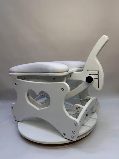 Intense Rocker – Luxury Adjustable BDSM Chair (White/White)