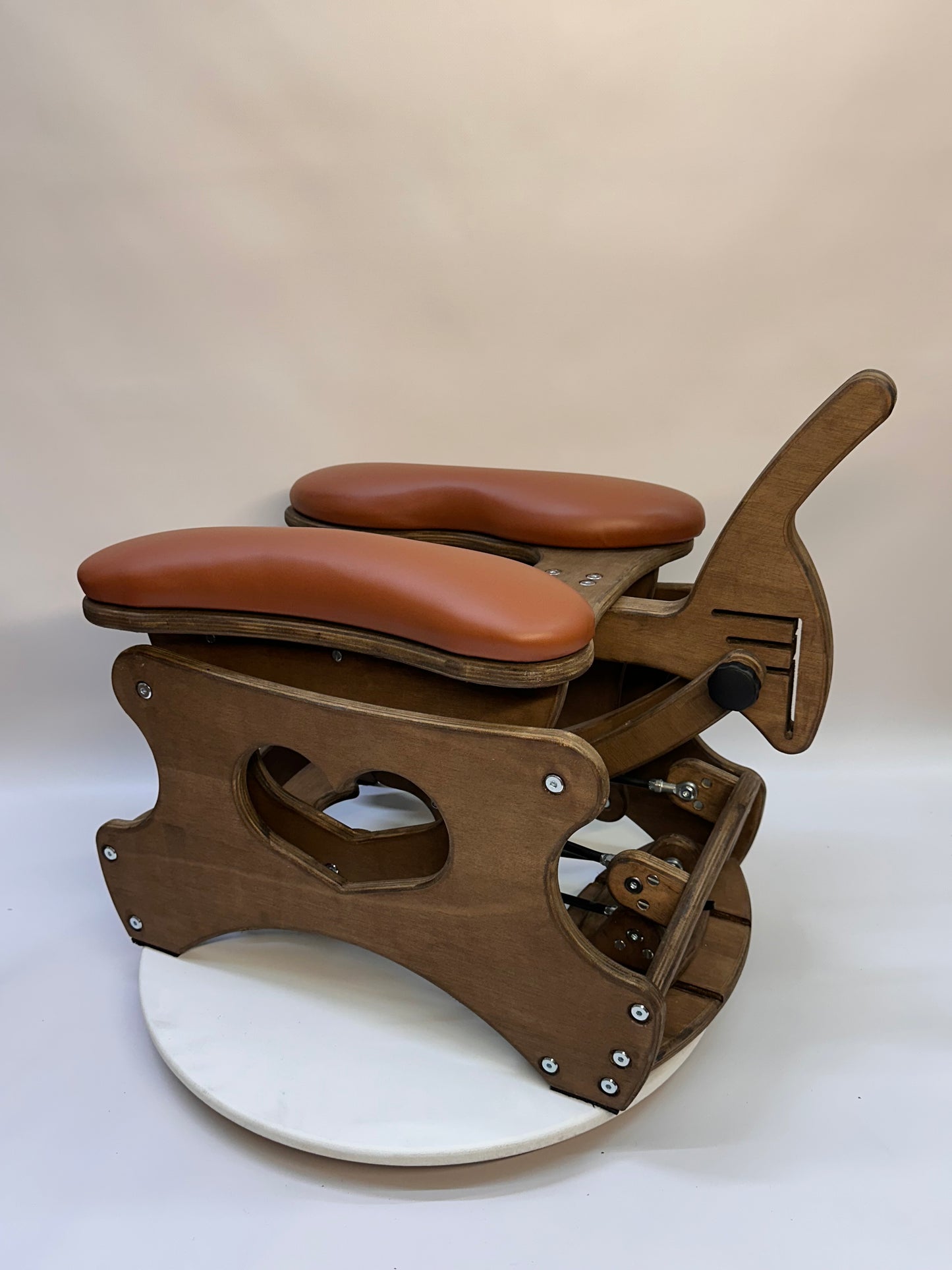 Brown - Cognac Intense Rocker Sex Chair – Adjustable BDSM Swing Chair | Vibrating & Versatile