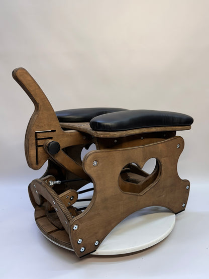 Intense Rocker – Luxury Adjustable BDSM Chair (Brown/Black)