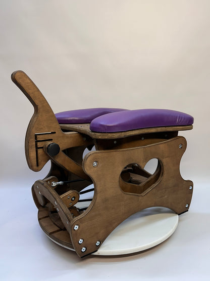 Intense Rocker – Luxury Adjustable BDSM Chair (Brown/Purple)