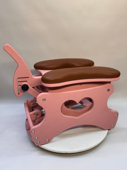 Intense Rocker – Luxury Adjustable BDSM Chair (Pink/Cognac)