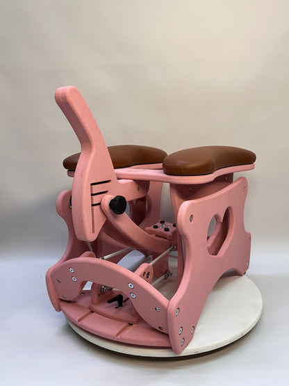 Intense Rocker – Luxury Adjustable BDSM Chair (Pink/Cognac)