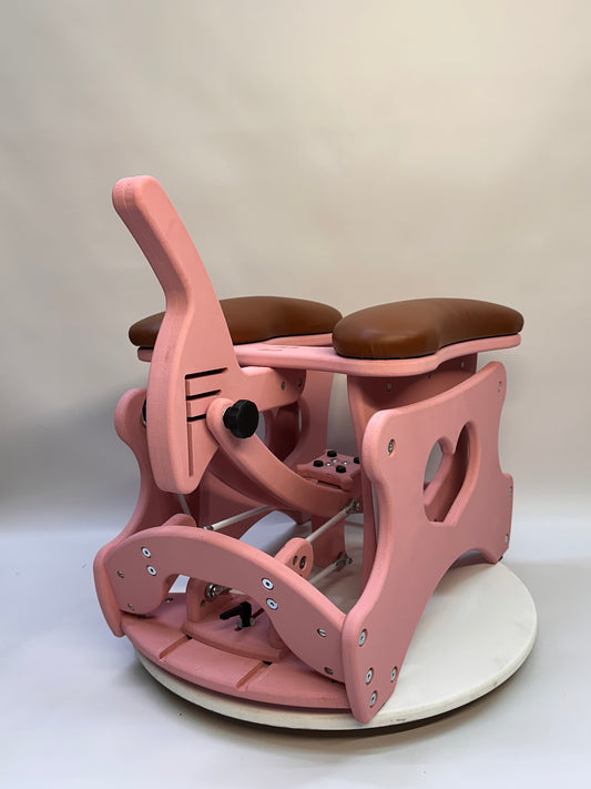 Intense Rocker – Luxury Adjustable BDSM Chair (Pink/Cognac)