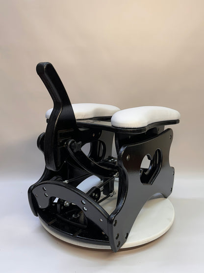 Intense Rocker – Luxury Adjustable BDSM Chair (Black/White)