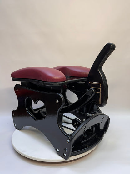 Intense Rocker – Luxury Adjustable BDSM Chair (Black/Bordeaux)