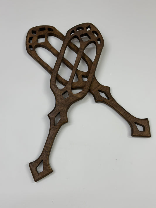 Gothic cathedral paddle – handcrafted hardwood BDSM toy