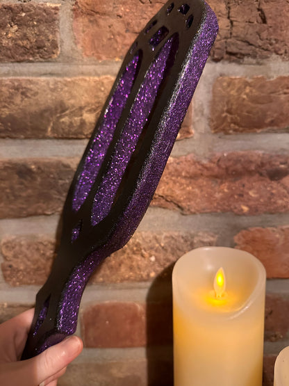 Gothic cathedral paddle – handcrafted hardwood BDSM toy