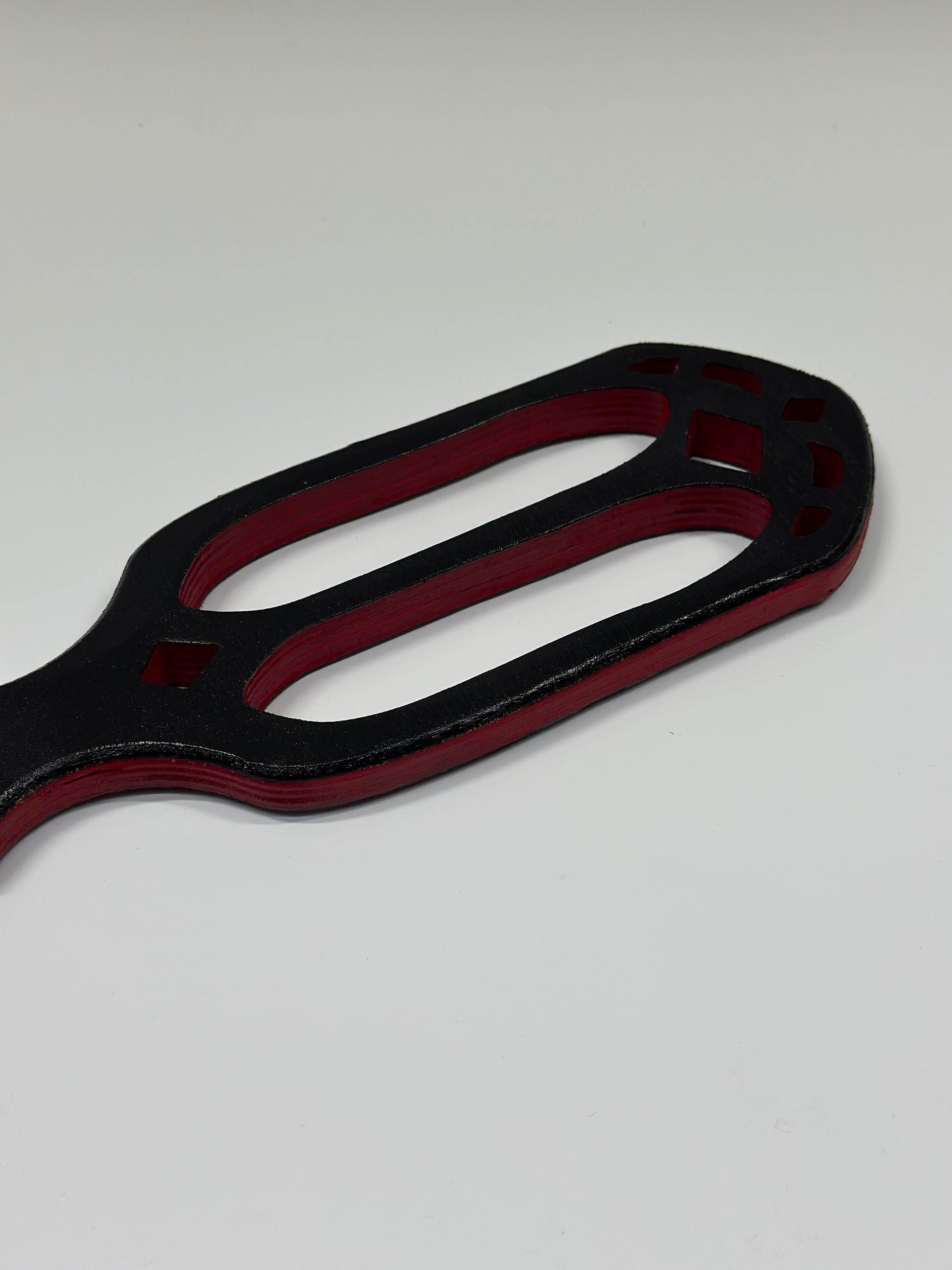 Gothic cathedral paddle – handcrafted hardwood BDSM toy