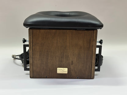 Adjustable smotherbox queening chair for BDSM sensory deprivation

Padded smotherbox queening chair in white for restraint play

Black smotherbox queening chair with adjustable ventilation

Pink smotherbox queening chair for solo or partner sensory play