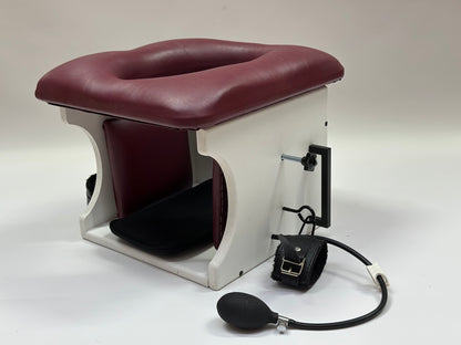 “Premium padded smotherbox for BDSM sensory deprivation play, adjustable size, safe restraint-ready design”