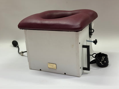 “Premium padded smotherbox for BDSM sensory deprivation play, adjustable size, safe restraint-ready design”
