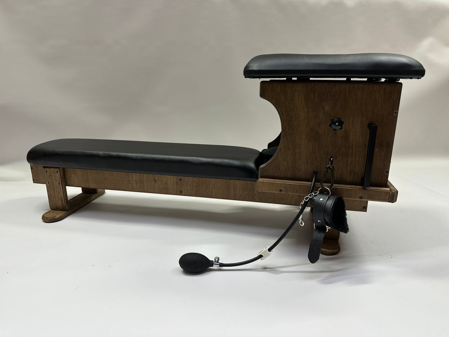 Brown Queening Chair - Luxurious Smotherbox &amp; Bench Set for Oral Sex Enjoyment, Essential BDSM Dungeon Furniture, Perfect for Adventurous Lovers