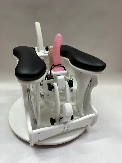 Intense Secret DP Double Rocker – Luxury Dual Positioning BDSM Chair (White/Black)