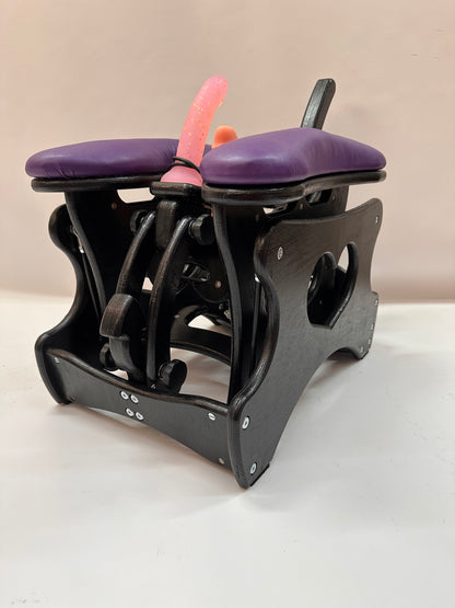 Intense Secret DP Double Rocker – Luxury Dual Positioning BDSM Chair (Black/Purple)