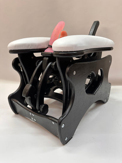 Intense Secret DP Double Rocker – Luxury Dual Positioning BDSM Chair (Black/White)