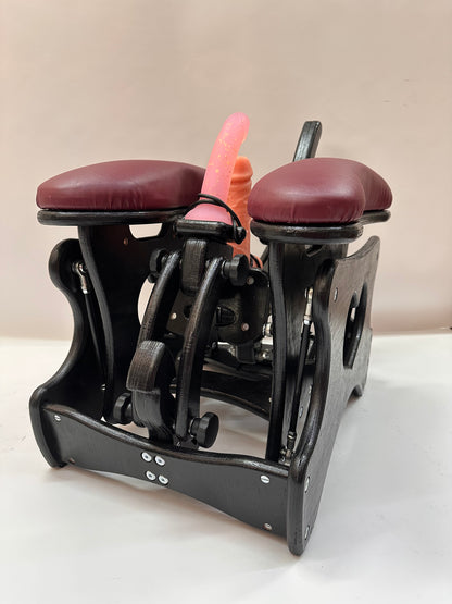 Intense Secret DP Double Rocker – Luxury Dual Positioning BDSM Chair(Black/Bordeaux)