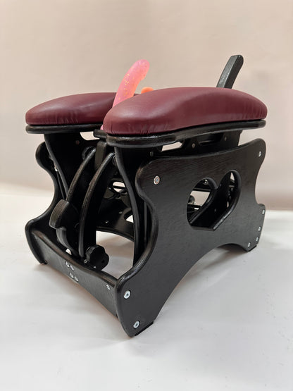 Intense Secret DP Double Rocker – Luxury Dual Positioning BDSM Chair(Black/Bordeaux)