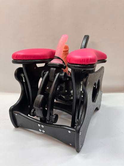 Intense Secret DP Double Rocker – Luxury Dual Positioning BDSM Chair (Black/HotPink)