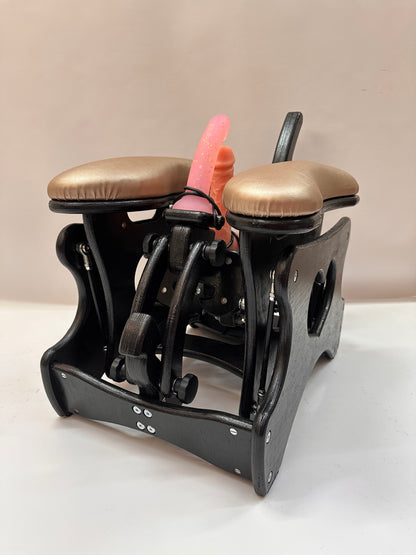 Intense Secret DP Double Rocker – Luxury Dual Positioning BDSM Chair (Black/Champagne)