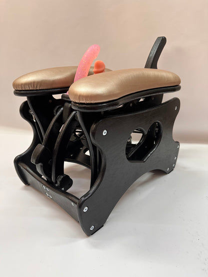 Intense Secret DP Double Rocker – Luxury Dual Positioning BDSM Chair (Black/Champagne)