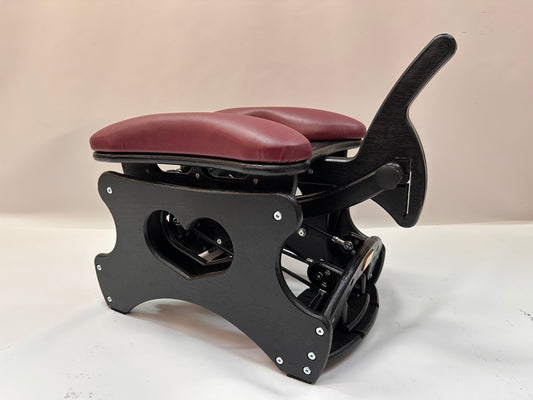 Black - Bordeaux Intense Secret Luxury Double Rocking Chair – Adjustable, Versatile, and Affordable for Solo or Couple Play