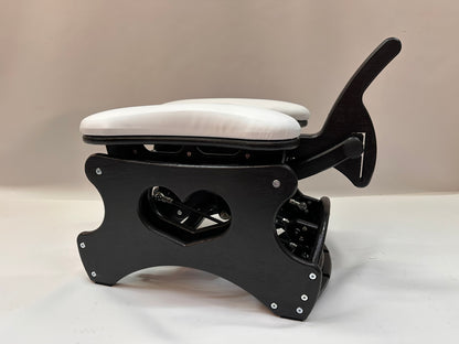 Intense Secret DP Double Rocker – Luxury Dual Positioning BDSM Chair (Black/White)