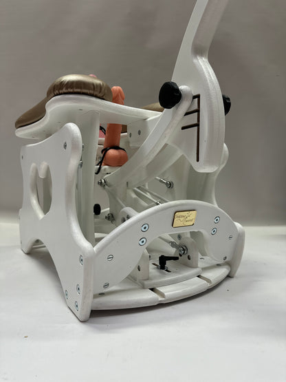 Intense Secret DP Double Rocker – Luxury Dual Positioning BDSM Chair (White/Champagne)