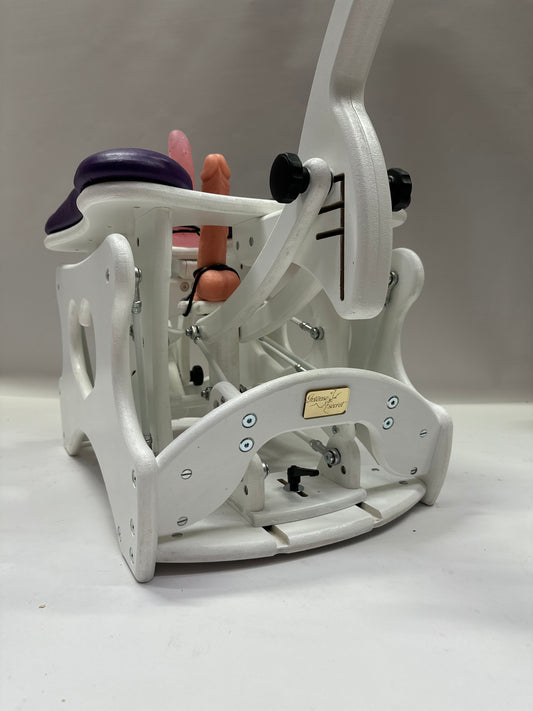 Intense Secret DP Double Rocker – Luxury Dual Positioning BDSM Chair (White/Purple)
