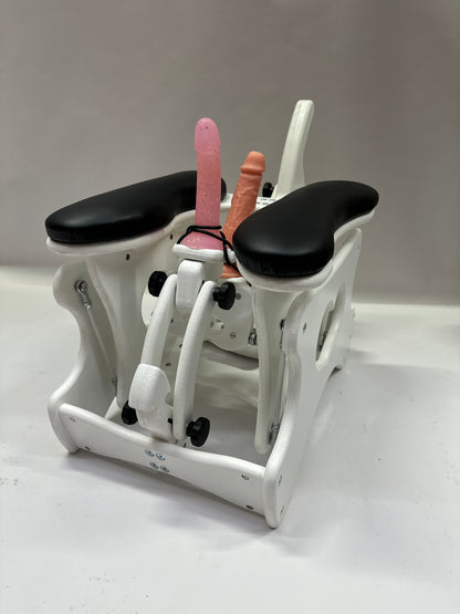 Intense Secret DP Double Rocker – Luxury Dual Positioning BDSM Chair (White/Black)