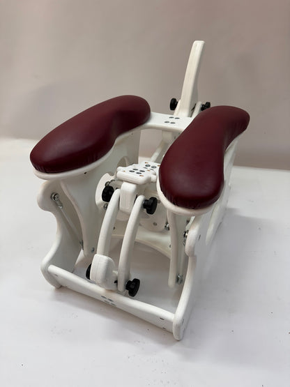 Intense Secret DP Double Rocker – Luxury Dual Positioning BDSM Chair (White/Bordeaux)