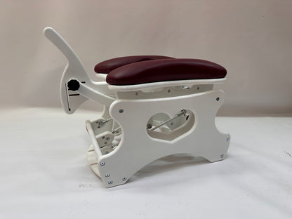 Intense Secret DP Double Rocker – Luxury Dual Positioning BDSM Chair (White/Bordeaux)