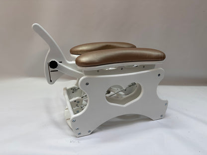 Intense Secret DP Double Rocker – Luxury Dual Positioning BDSM Chair (White/Champagne)