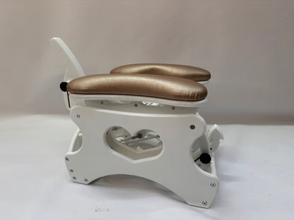 Intense Secret DP Double Rocker – Luxury Dual Positioning BDSM Chair (White/Champagne)