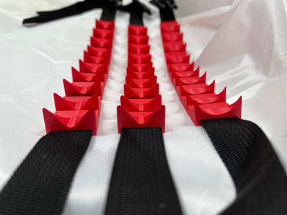 Unique BDSM pain play accessory – adjustable spiked cilicium strap for discipline