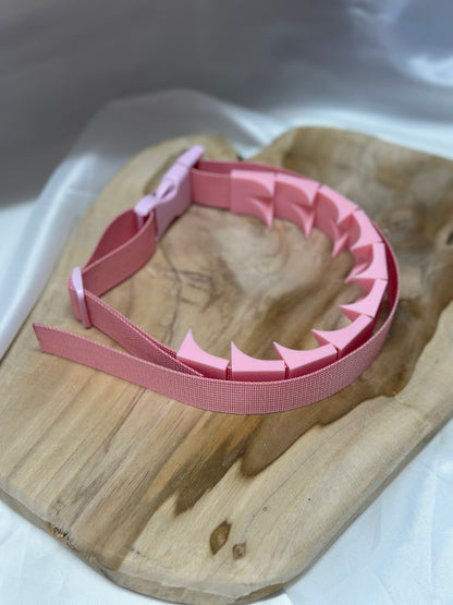 Adjustable cilicium spiked belt with polyester strap and PLA spikes for BDSM discipline play