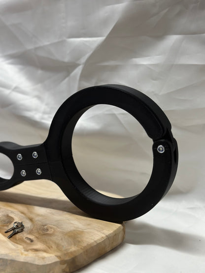 BDSM Rigid Fiddle – Neck & Wrist Pillory Restraint for Self-Bondage & Roleplay