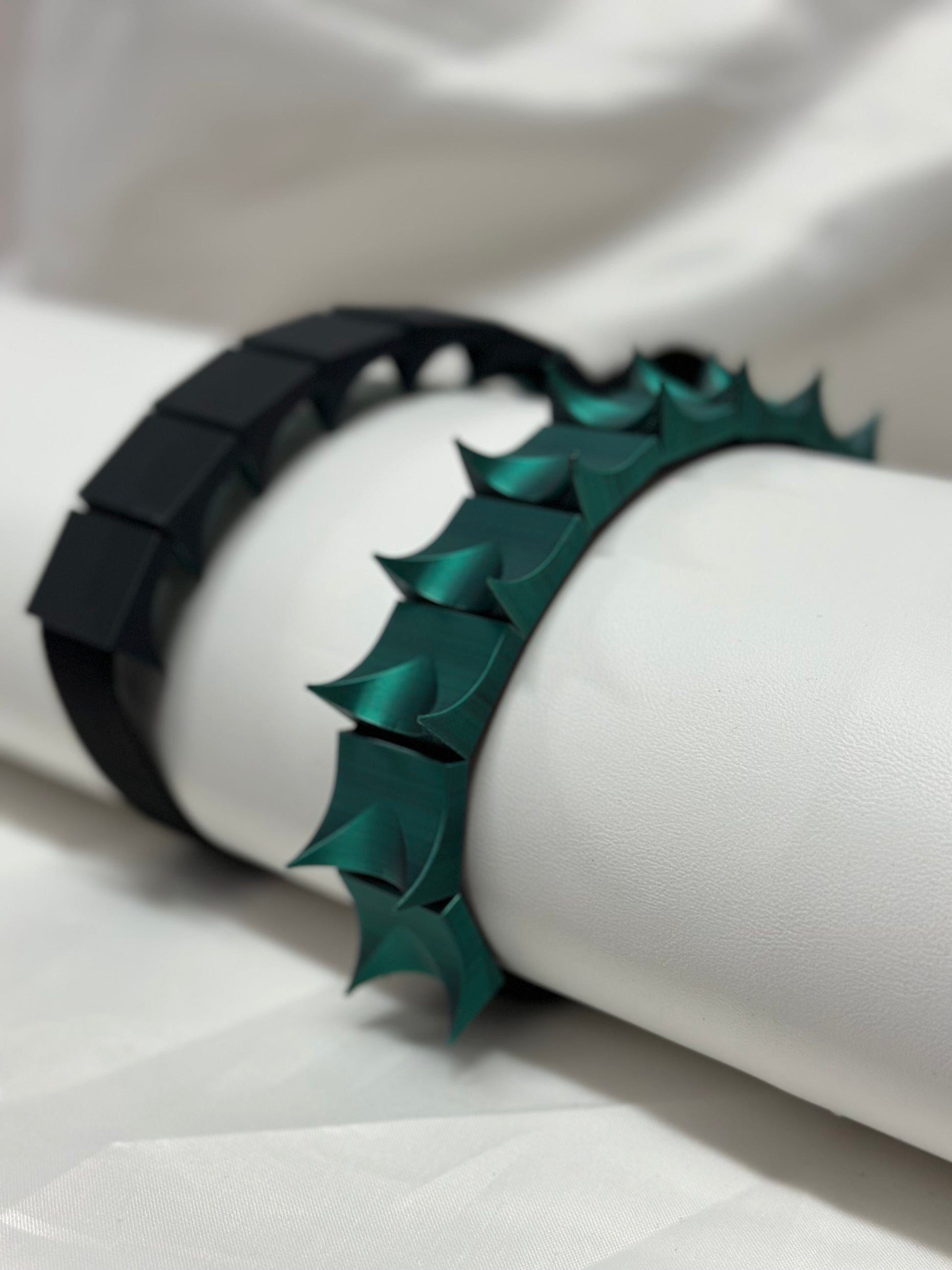 Adjustable cilicium spiked belt with polyester strap and PLA spikes for BDSM discipline play