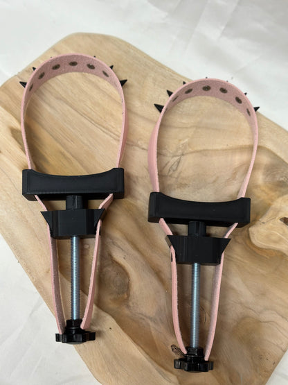 Adjustable BDSM breast bondage clamps made of PLA and metal – durable nipple clamps for sensory play, fetish gear, and bondage enthusiasts.