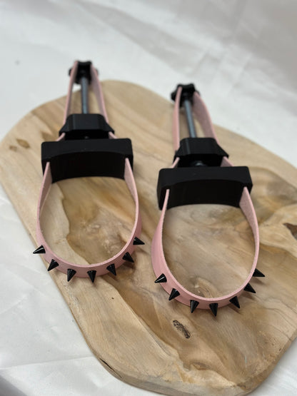 Adjustable BDSM breast bondage clamps made of PLA and metal – durable nipple clamps for sensory play, fetish gear, and bondage enthusiasts.