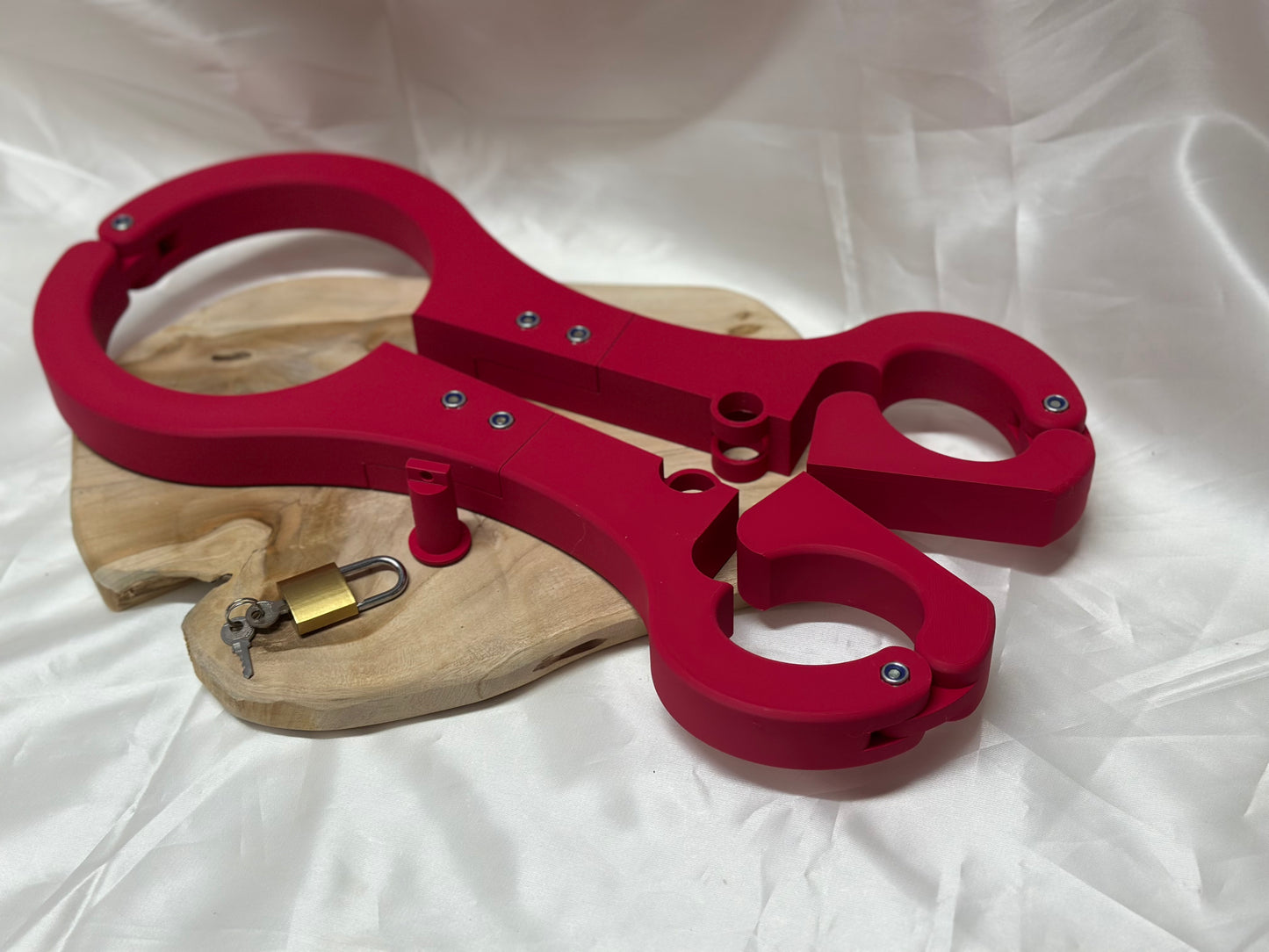BDSM Rigid Fiddle – Neck & Wrist Pillory Restraint Device for Self-Bondage & Roleplay