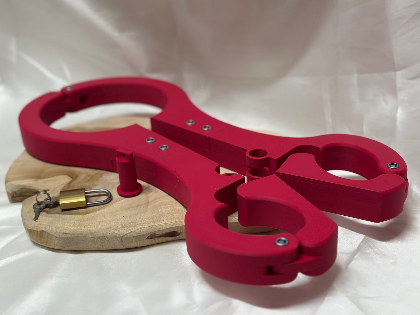 BDSM Rigid Fiddle – Neck & Wrist Pillory Restraint Device for Self-Bondage & Roleplay